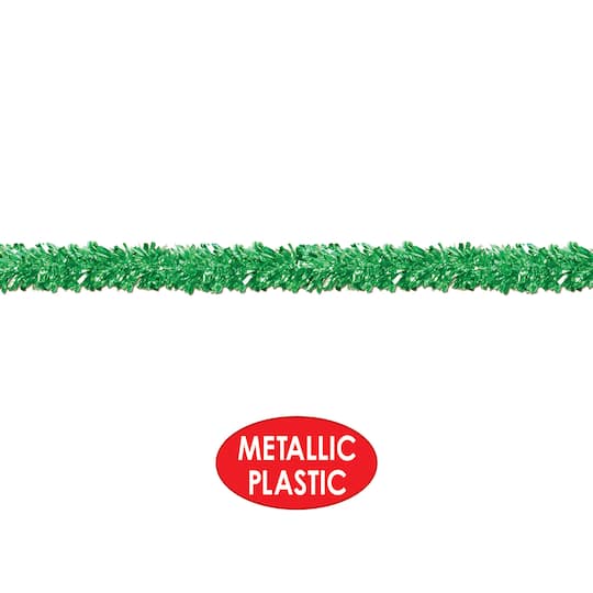 Beistle 15ft. Green Metallic Festooning Garland